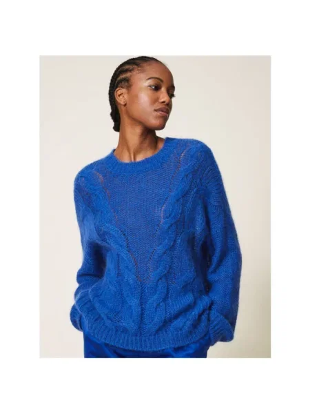 Sweter Twinset niebieski