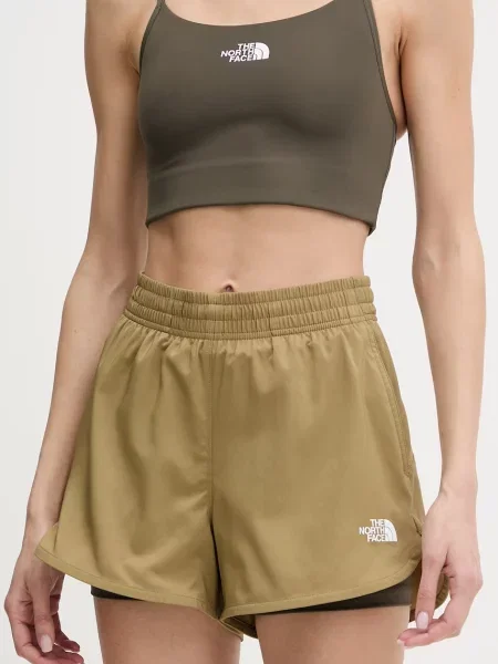 The North Face pantaloni scurți de antrenament FLEX verde