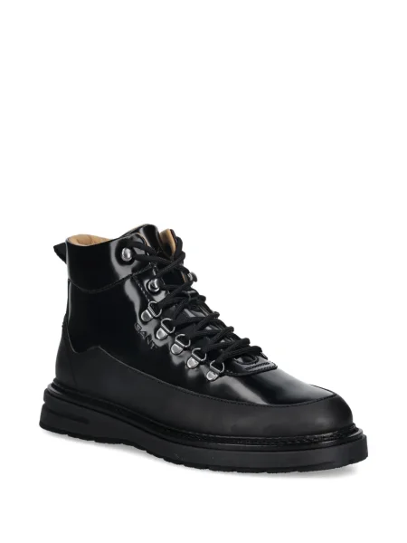 Botine Gant cu șireturi din dantelă negru