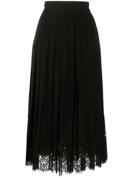 Fusta maxi Dolce & Gabbana din dantelă negru