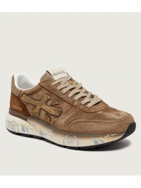 Premiata Sneakers tornacipő Mick | hasított bőr barna