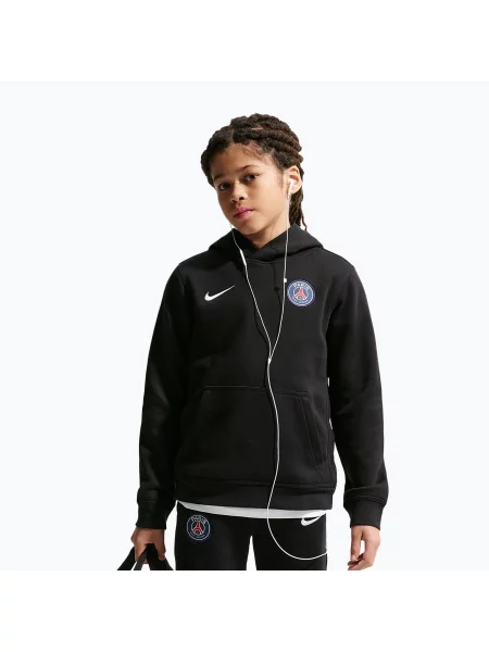 Gyerek pulóver Nike Paris Saint-Germain Club black/white. Méret: XL fehér