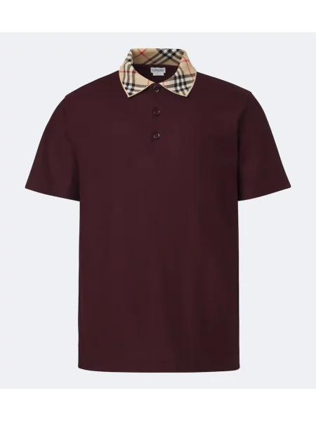 Tricou polo Burberry în carouri