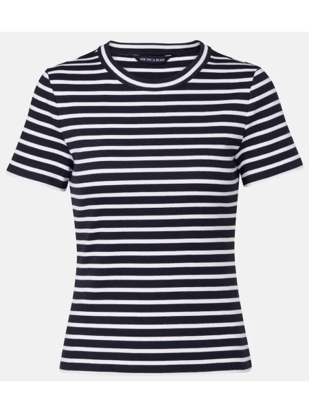 Tricou Veronica Beard cu dungi negru