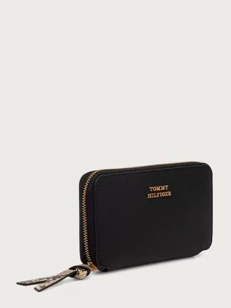 Tommy Hilfiger Denarnica Th Leather Med Za Wallet črna