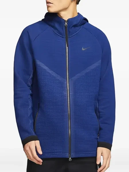 Koszulka Nike polarowa do biegania z nadrukiem szara