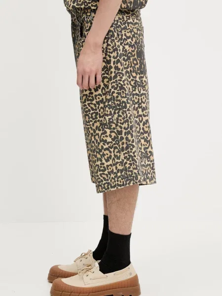 Σορτς RHUDE Leopard Traxedo Baggy καφέ
