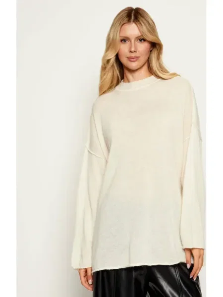 Pinko De lână pulover MARSHALL | Loose fit bej