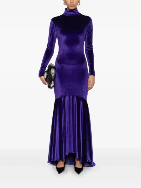 Rochie Atu Body Couture de catifea violet