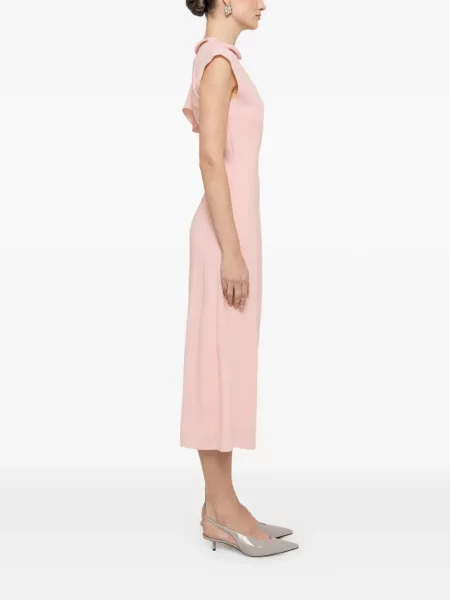 Rochie midi Nissa în linie A de costum roz