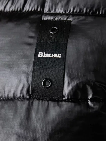 Blauer стьобана куртка
