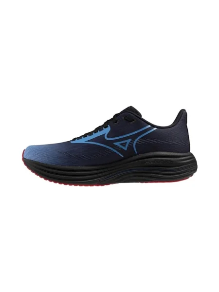 Mizuno Wave Rider 29 futócipő amszterdam fekete/all aboard/high risk piros Wave Rider 29 Amsterdam fekete