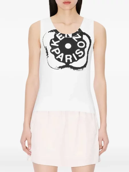 Top Kenzo cu model floral alb