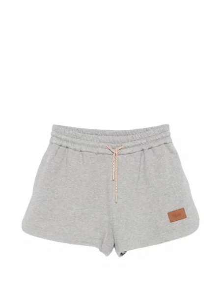 Pantaloni scurți Fendi alergare cu autograf gri