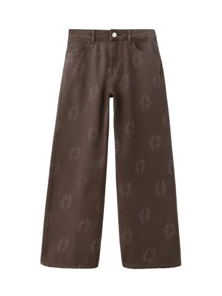 MANGO KIDS Pantaloni BROTE / ciocolatiu maro