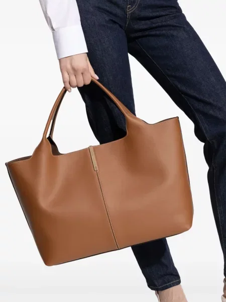 Geanta de piele Tod's din piele maro