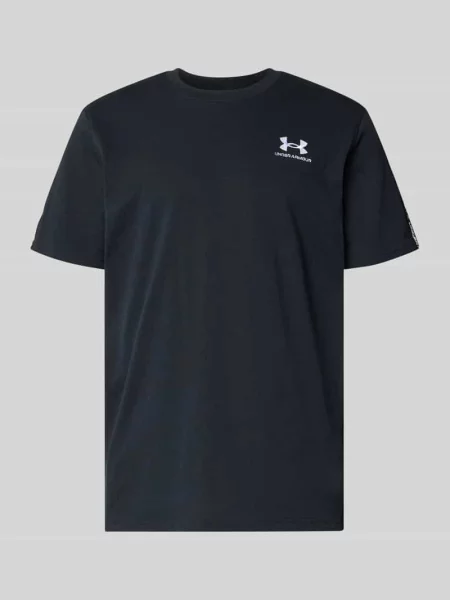 T-shirt o kroju regular fit z wyhaftowanym logo model ‘Icon’ Under Armour biała