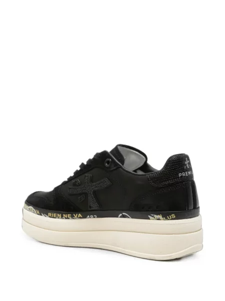 Sneakerși Premiata cu platformă negru