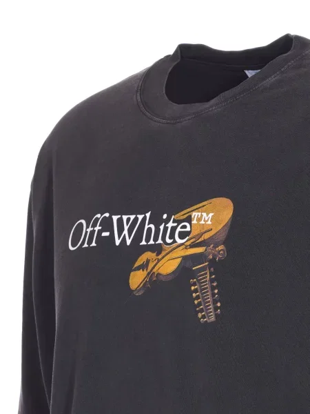 Tricou Off-white cu imagine alb