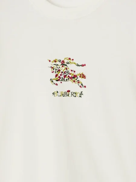 Φλοράλ μπλούζα Burberry λευκό