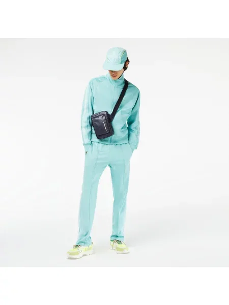 Lacoste Torba Na Z Kontrastowym Detalem granatowa