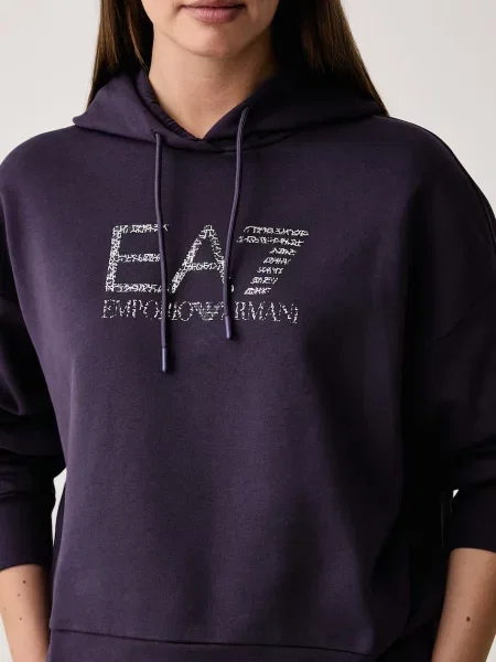 Emporio Armani melegítő szett női pamuttal lila