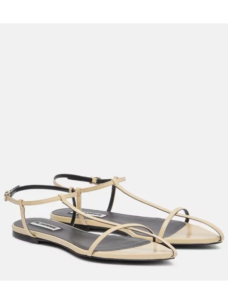 Sandale Jil Sander din piele alb