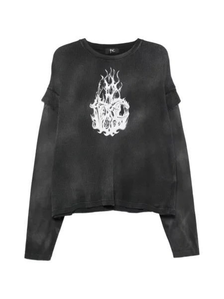 Hanorac Thug Club cu imagine negru
