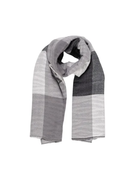 Fular Pieces în carouri negru