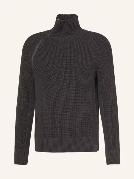 Allsaints Sweter Kit schwarz czarny