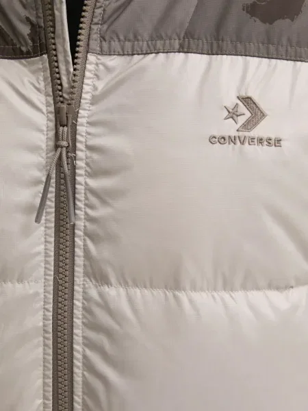 Кожени маратонки Converse Chuck 70 с клин ток сиво