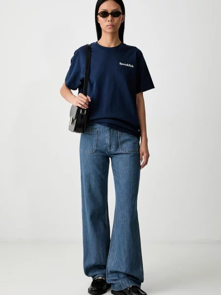 Sporty & Rich Drink More Water T-shirt niebieska