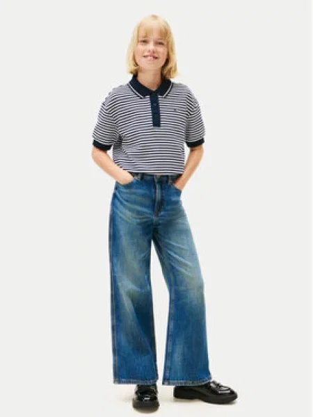 Tommy Hilfiger Farmer Wide Leg kék