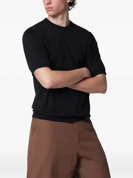 Majica John Smedley s okruglim izrezom crna