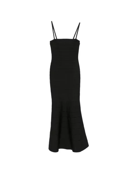 Rochie maxi Hervé Léger negru