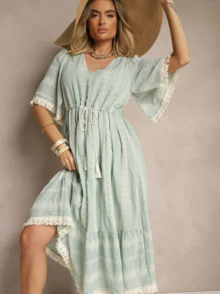 Rochie Koriruna mentă verde