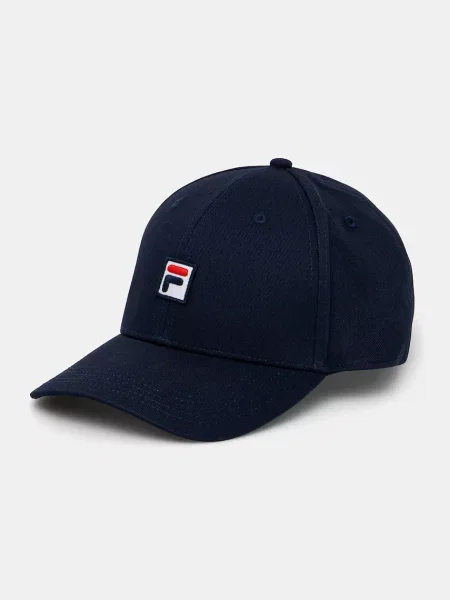 Шапка с козирка Fila с апликация синьо