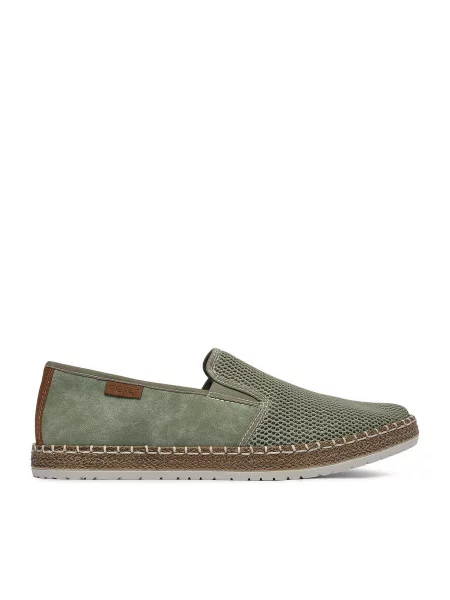 Espadrilky Rieker Svetlo zelená