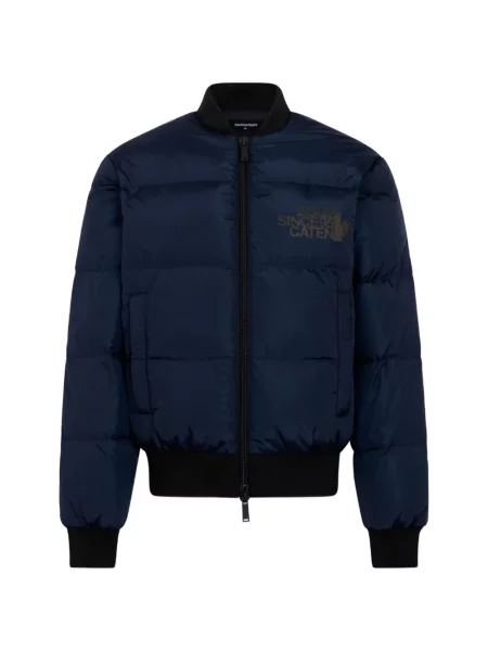 Geacă cu puf Dsquared2 albastru