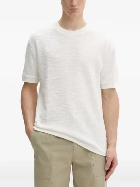 Scurt tricou polo Marc O'polo alb