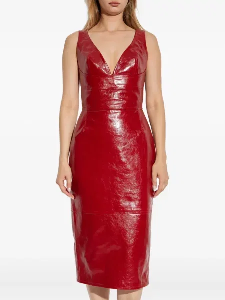 Rochie midi Dsquared2 cu decolteu în V până la genunchi de costum