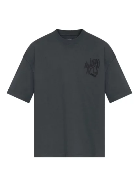 Tricou Allsaints cu autograf albastru