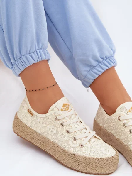 Pantofi Lee Cooper cu platformă maro