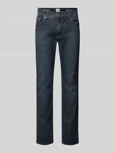 Jeansy o kroju regular fit z wpuszczanymi model ‘CHUCK’ Brax niebieskie