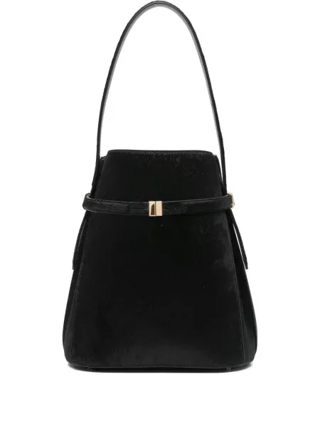 Geantă bucket Toteme din piele negru