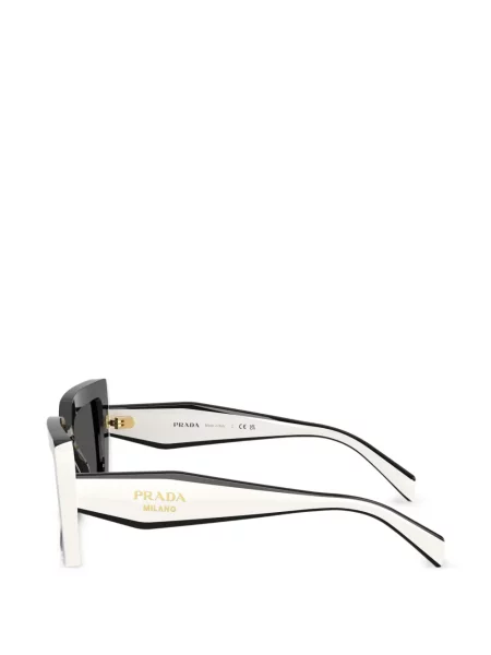 Okulary kwadratowe Prada Eyewear białe