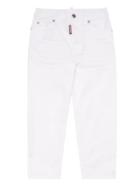 Jeansy dziecięce Dsquared2 białe