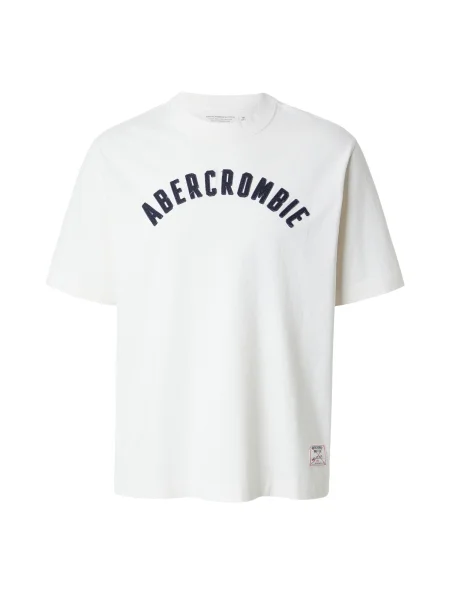 Abercrombie & Fitch Tričko marine modrá bílá