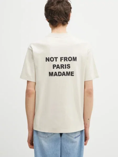 Kratka majica Drôle de Monsieur Le T-Shirt Slogan bež