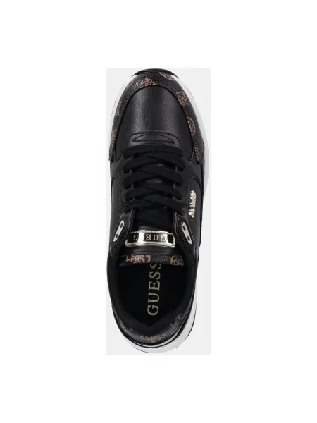 Sneakersy Guess skórzane czarne